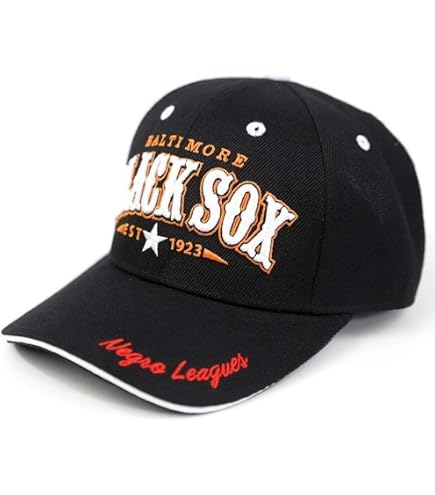 NLBM Negro Leagues M41 Baltimore Black Sox Snapcap Cap Black at